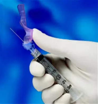 Eclipse Hypodermic Needle 25g x 1″ Blue Safety