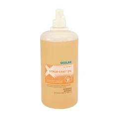 EcoLab Surgical Scrub Solution Scrub-Stat 2% 1,000 mL Bottle 2% Strength CHG (Chlorhexidine Gluconate) NonSterile, 12 EA/CS