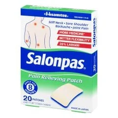 Emerson Healthcare Pain Relief Salonpas® 3% / 10% Strength Patch 20 per Box