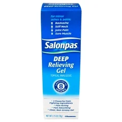 Emerson Healthcare Topical Pain Relief Salonpas 3.1% – 10% – 15% Strength Camphor / Menthol / Methyl Salicylate Topical Gel 2.75 oz., 1/ EA