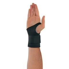Ergodyne Wrist Support ProFlex® 670 Ambidextrous Single Strap Neoprene Left or Right Hand Black Small, 1/EA