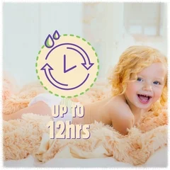 First Quality Baby Diaper Cuties® Complete Care Tab Closure Size 2 Disposable Heavy Absorbency, 204/CS - Image 3