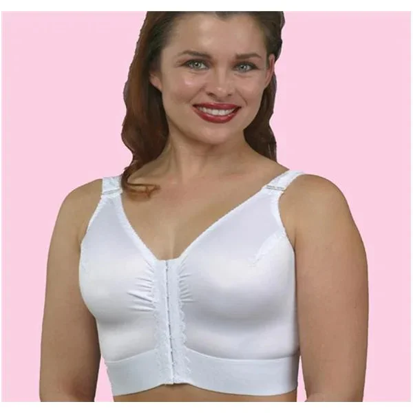 Frank Stubbs Compression Bra Garment, White, Size 32