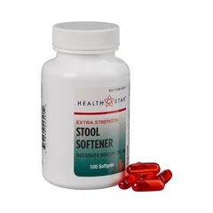 Geri-Care Stool Softener Geri-Care HealthStar Softgel 100 per Bottle 250 mg Strength Docusate Sodium, 12 EA/CS