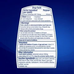 Glaxo Smith Kline Tums™ Extra Strength Antacid Chewable Tablets, Smoothies, 60 per Bottle - Image 4