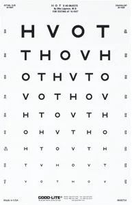 Good-Lite HOTV Wide-spaced Distance Chart Only