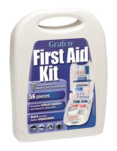 Grafco Travel First Aid Kit, 7 1/8″ x 5 1/8″ x 2″