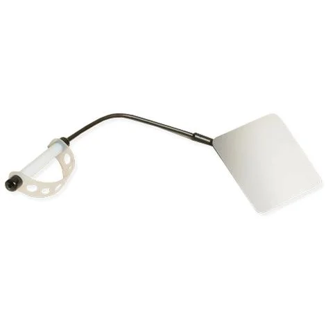Hand-Held Diagonally-Mounted Inspection Mirror