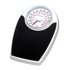 Health O Meter Floor Scale Health O Meter Dial Display 330 lbs. / 150 kg Capacity Black / White Analog