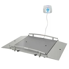 Health O Meter Wheelchair Scale Health O Meter® Digital, LCD 1000 X 0.2 lbs. 6 D-Cell Battery or 120 VAC Adapter
