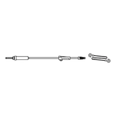 Intersurgical Secondary IV Administration Set Zyno Universal Spike, Male Luer Lock Adaptor, 50 EA/CS