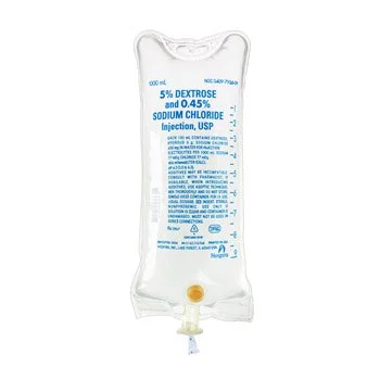 IV solution Dextrose 5%/Sodium Chloride 0.45% 1000ml bg