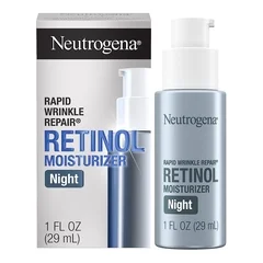 Johnson & Johnson Facial Moisturizer Neutrogena® Rapid Wrinkle Repair® Night 1 oz. Pump Bottle Unscented Lotion