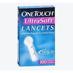 Life Scan Lancet OneTouch Adjustable Depth Lancet Needle 28 Gauge Push Button Activation