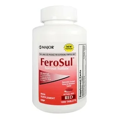 Major Pharmaceuticals Mineral Supplement Iron 325 mg Strength Tablet 1,000 per Bottle