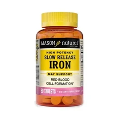 Mason Naturals Mineral Supplement Iron 50 mg Strength Tablet 60 per Bottle, 1/EA