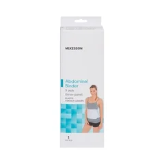 McKesson Abdominal Binder Small / Medium Hook and Loop Closure 30 to 45 Inch Waist Circumference 9 Inch Height Adult, 1/EA - Image 4