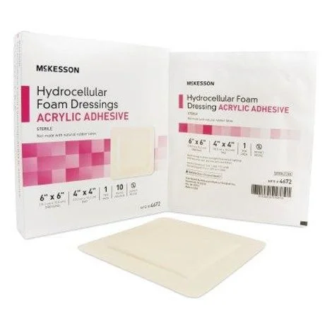 McKesson Acrylic Adhesive Hydrocellular Foam Dressing