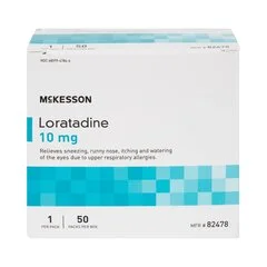 McKesson Allergy Relief 10 mg Strength Tablet 1 per Packet, 50/BX - Image 4