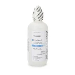 McKesson Eye Wash Solution Active ingredient: 98.3% Purified Water Inactive ingredients: boric acid, sodium borate, sodium chloride 4 oz. Squeeze Bottle, 48/CS