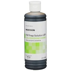 McKesson Prep Solution 8 oz. Flip-Top Bottle 10% Povidone-Iodine