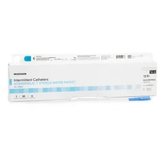 McKesson Urethral Catheter Straight Tip Hydrophilic Coated PVC 12 Fr. 16 Inch, 30/BX