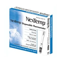 Medical Indicators NexTemp® Single Patient Skin Thermometer, 96-104°F Color Dots Display, 100EA/BX