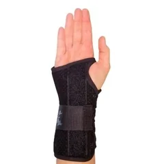 Medical Specialties Wrist Brace Wrist Lacer Aluminum / Felt / Suede Right Hand Black Small, 1/EA
