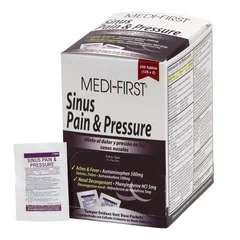 Medique Products Sinus Relief Medi-First 500 mg – 5 mg Strength Tablet 250 per Box, 250/BX