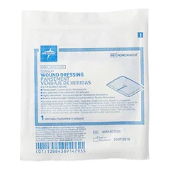 Medline 2 x 3 SORBEX Sterile Absorbent Dressings with Slit, 50 EA/CS