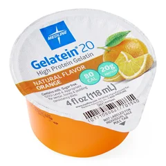 Medline Active Gelatein 20 Supplement, Orange Flavor, 4-oz. Cup, 36 EA/CS