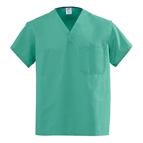 Medline AngelStat Unisex Reversible V-Neck Scrub Tops – Jade