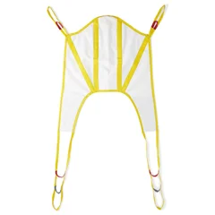 Medline Disposable 2-Point U-Shaped Patient Sling with Head Support, 700 lb. Capacity, Medium, 10 EA/CS