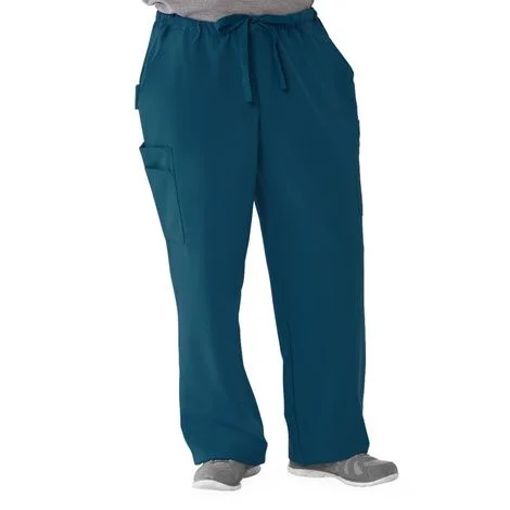 Medline Illinois Ave Mens Athletic Cargo Scrub Pants with 7 Pockets – Caribbean Blue