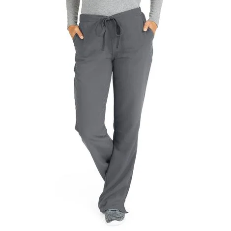 Medline Melrose Ave Womens Stretch Fabric Boot Cut Scrub Pants – Charcoal