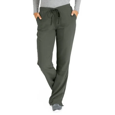 Medline Melrose Ave Womens Stretch Fabric Boot Cut Scrub Pants – Olive