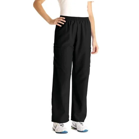 Medline PerforMAX Unisex Elastic Waist Scrub Pants – Black
