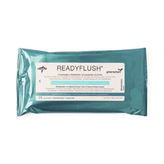 Medline ReadyFlush Flushable Personal Cleansing Wipes, Fragrance Free, 1/PK