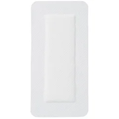 Medline Sterile Bordered Gauze Adhesive Island Wound Dressing, 3 x 6 with 1.5 x 4 Pad, 1/EA