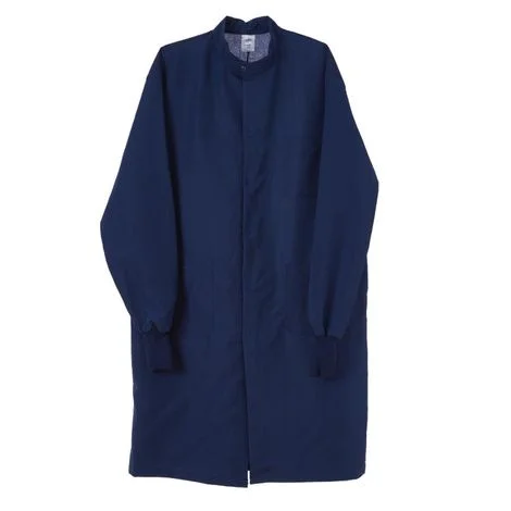 Medline Unisex ASEP Barrier Lab Coats – Navy