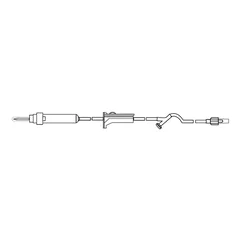 MedSource International Primary IV Administration Set MedSource 10 Drops / mL Drip Rate 72 Inch Tubing, 50/CS