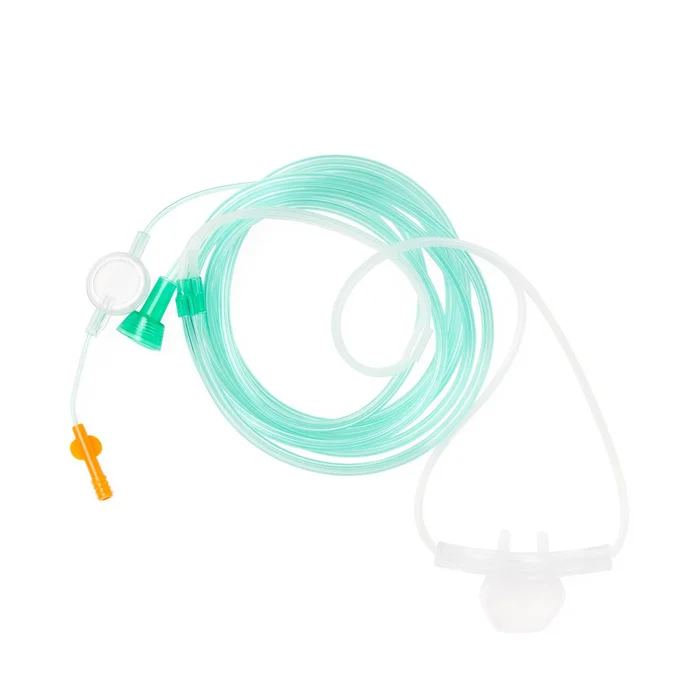 MicroFilter CO2 Sampling and O2 Delivery Cannulas, Adult, 7′, Oral / Nasal