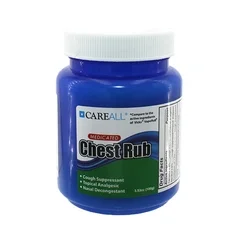 New World Imports Chest Rub CareAll 4.8% – 1.2% – 2.6% Strength Ointment 3.53 oz., 24 EA/CS