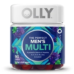 OLLY Multivitamin Supplement OLLY® Men’s Multi MultiVitamins / CoQ10 / Zinc Assorted Strengths – 5 mg – 5 mg Gummy 90 per Bottle Blackberry Blitz Flavor