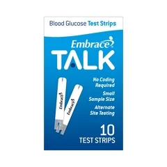 Omnis Health Embrace® Blood Glucose Test Strips, 10/VL