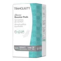 PBE Tranquility® Essential Incontinence Booster Pad, 4-1/4 X 15, Heavy Absorbency, Superabsorbant Core, Long, Adult, Unisex, Disposable
