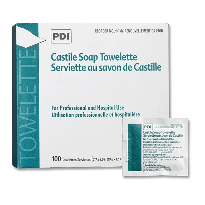 PDI Castile Soap Personal Wipe