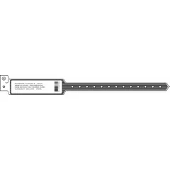 Precision Dynamic Patient Identification Band Sentry® DataMate® System Adhesive Label Snap Closure Without Legend, 500/BX