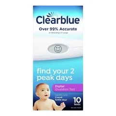 Procter & Gamble Reproductive Health Test Kit Clearblue® Home Test Device hCG Pregnancy Test Urine Sample 10 Tests CLIA Waived