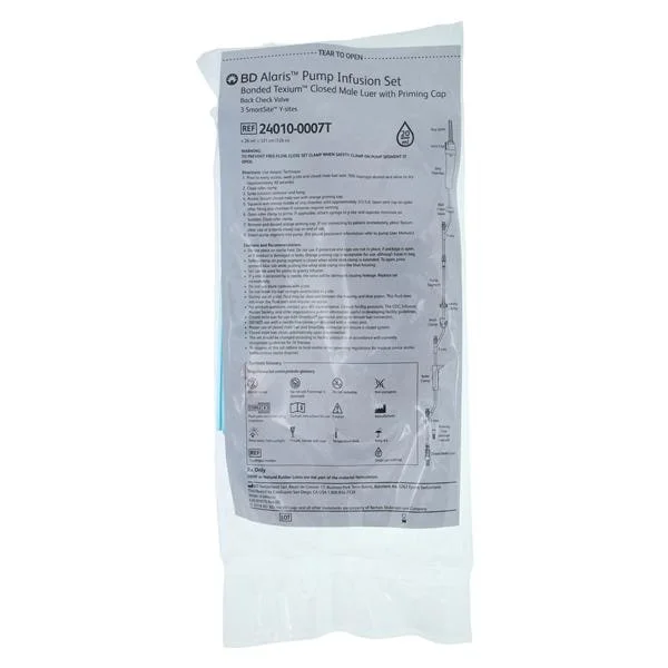Pump Module Administration Set 126″ 20 Drops Priming Volume 26mL 20/Ca